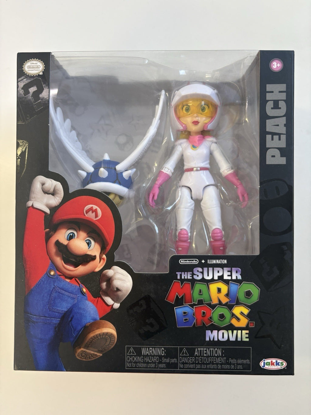 New JAKKS The Super Mario Bros Movie Peach 5” Action Figure Nintendo Blue Shell