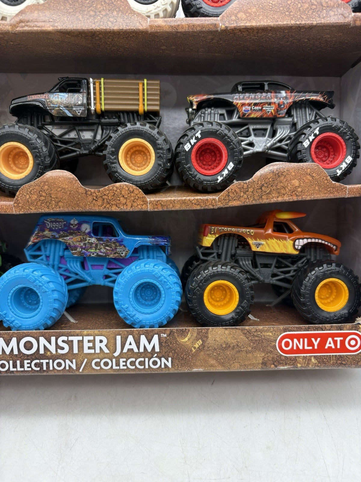 Monster Jam Monster Truck Diecast 9pk - 1:64 Scale Lumberjack Avenger Megalodon