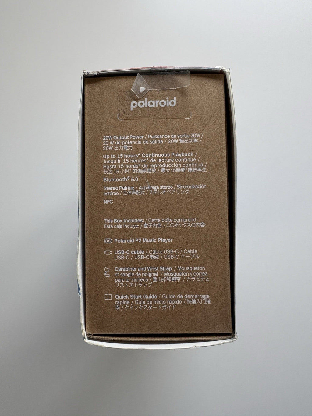 Polaroid P2 Player Music Bluetooth Speaker Portable, Blue