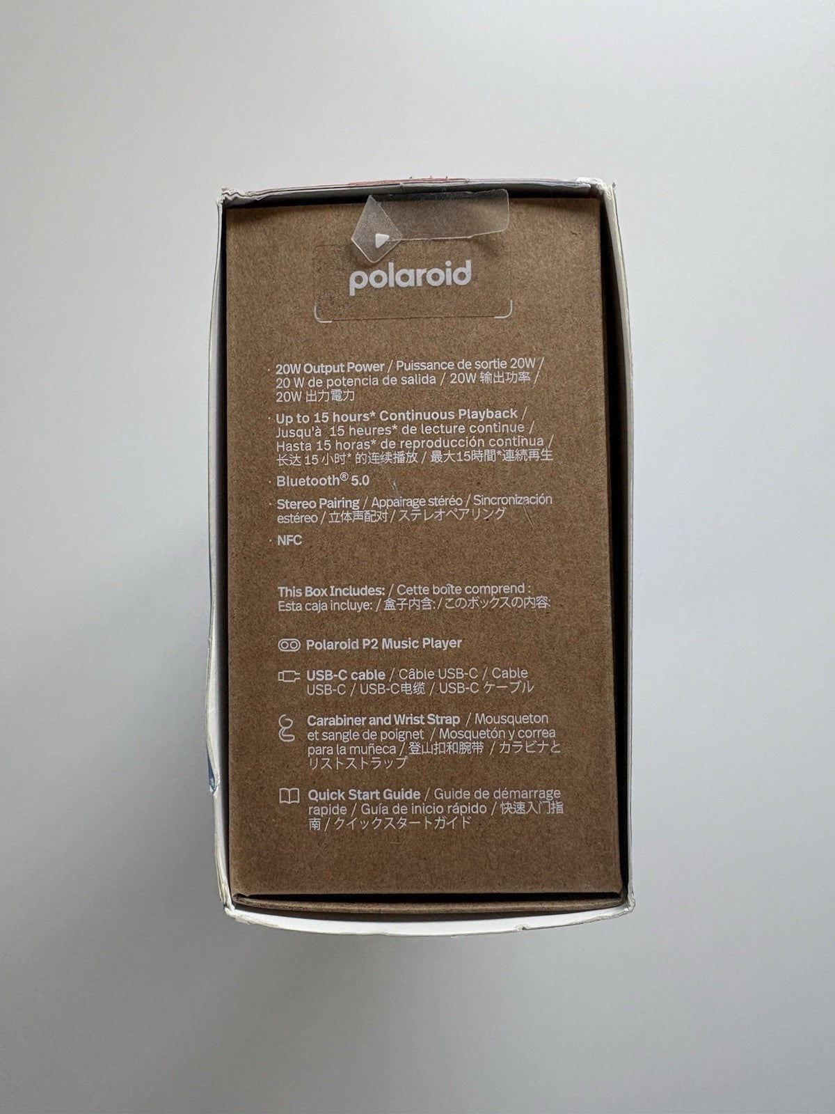 Polaroid P2 Player Music Bluetooth Speaker Portable, Blue