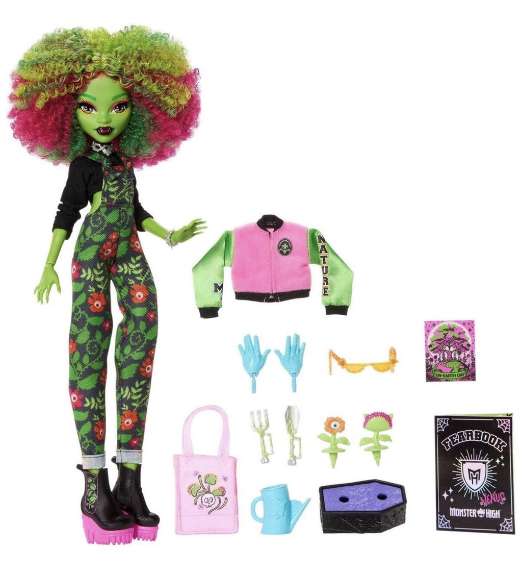 Mattel Monster High Fearbook Venus McFlytrap JDR59 Fashion Doll  & Accessories