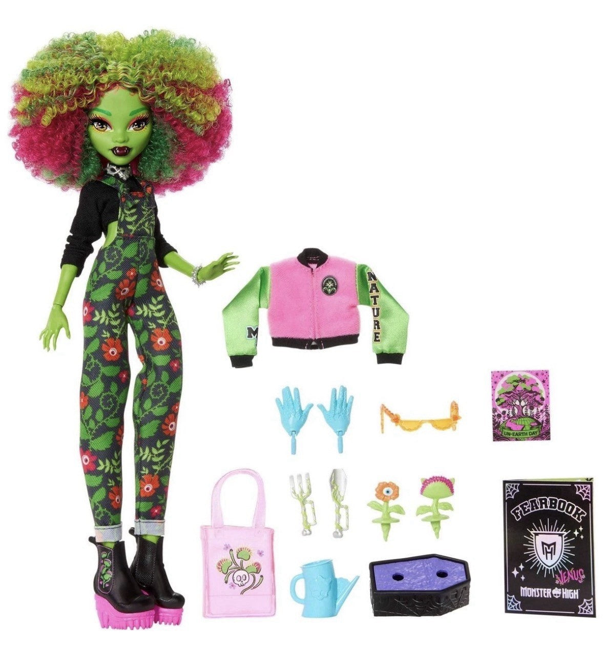 Mattel Monster High Fearbook Venus McFlytrap JDR59 Fashion Doll  & Accessories