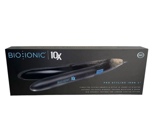 Bio Ionic 10X Pro Styling Iron 1" Nano Ionic-with Vibrating Plates Brand New