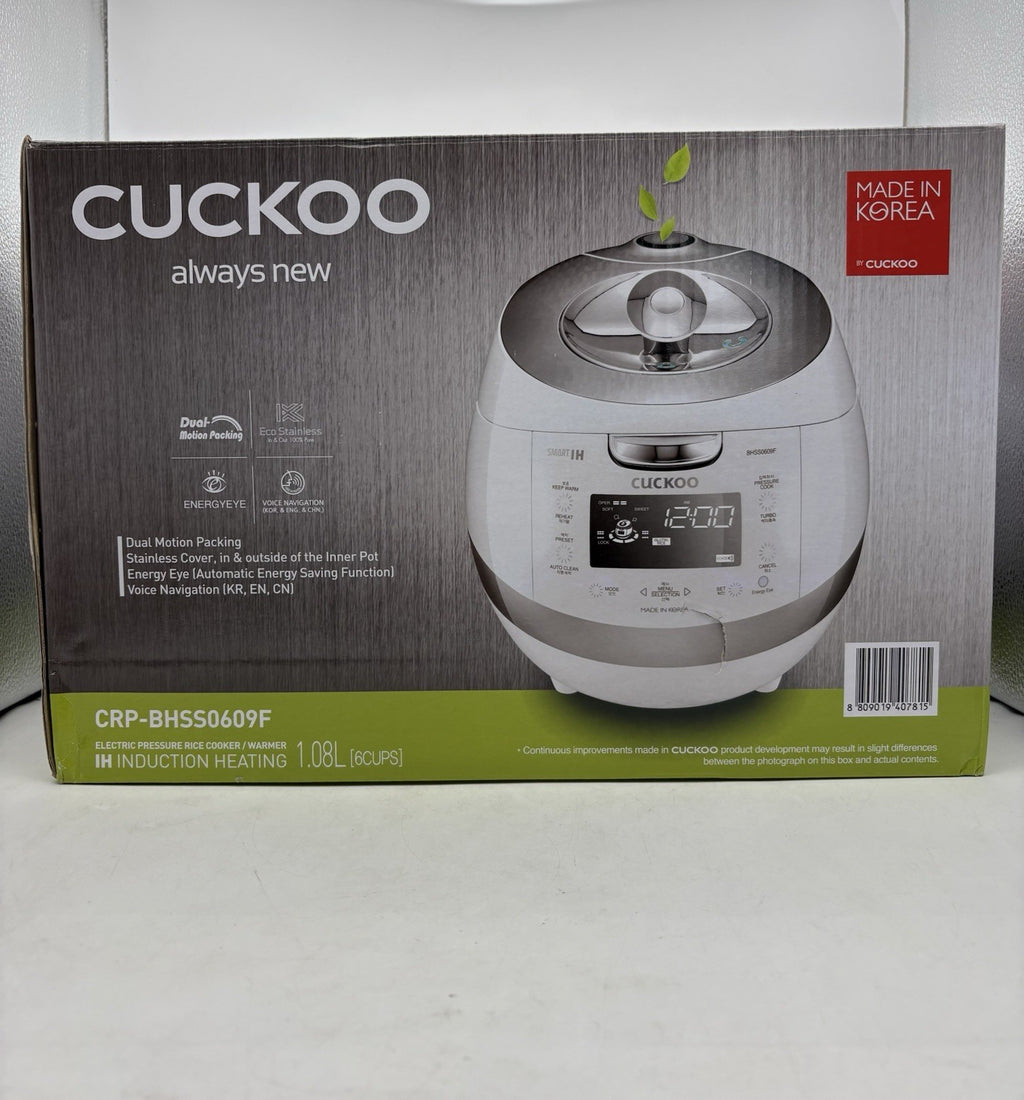New Cuckoo Induction Heating Pressure 6-Cup Rice Cooker and Warmer CRP-BHSS0609F
