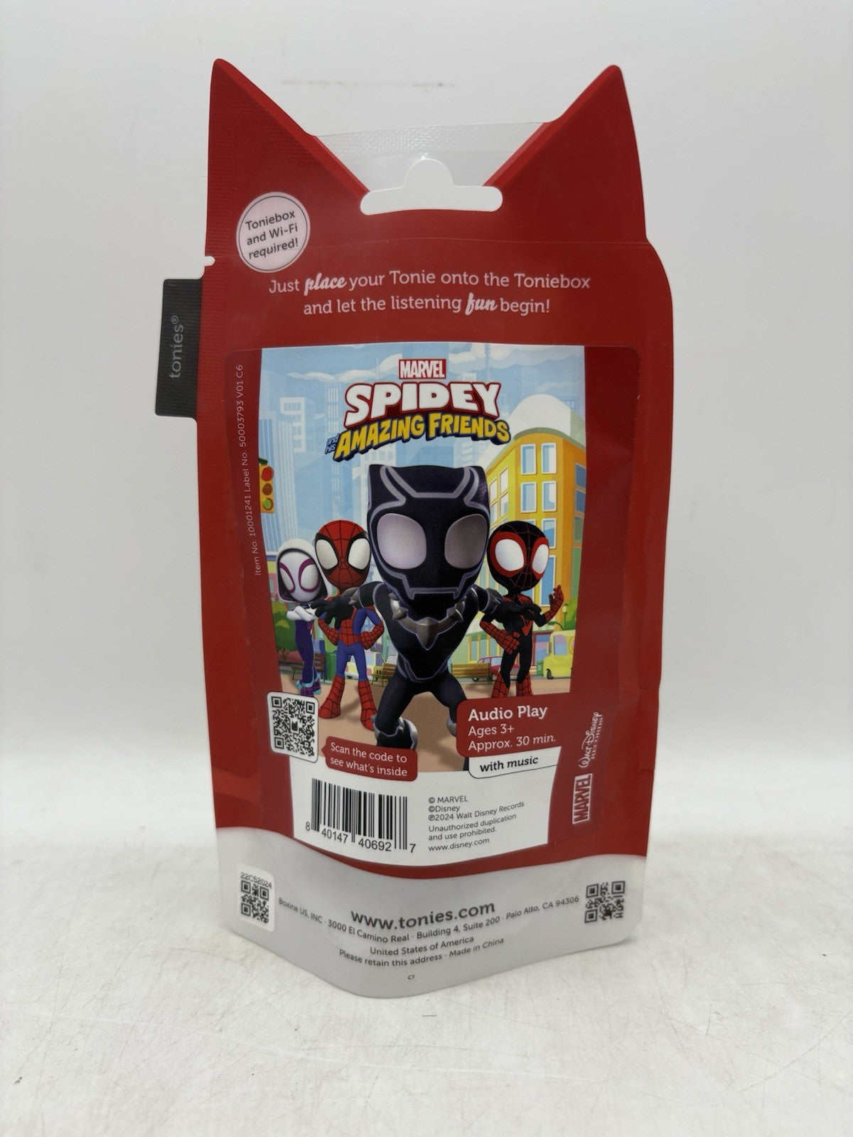 Tonies Marvel Spidey & His Amazing Friends Audio Play With Music - Black Panther