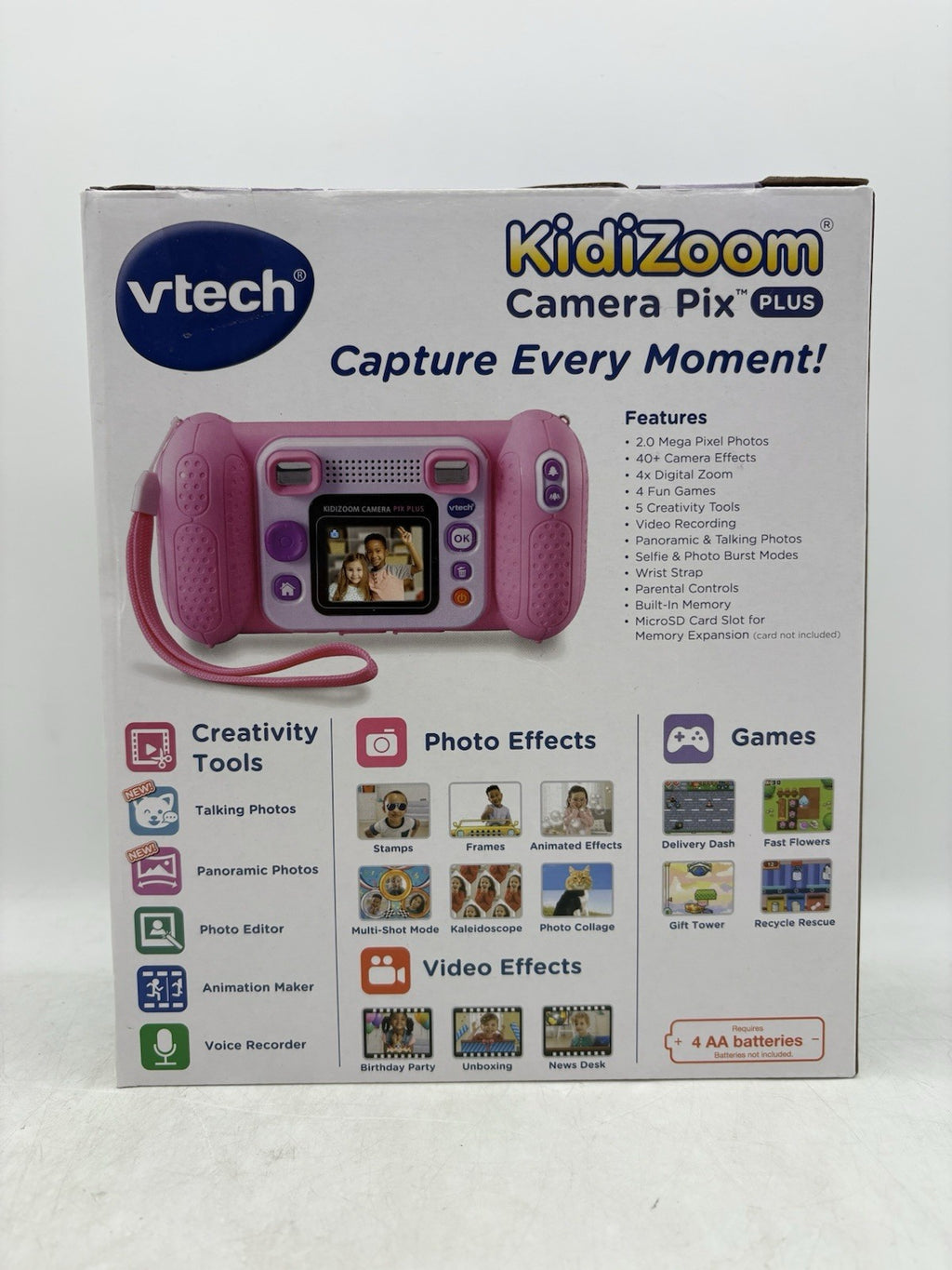VTECH KidiZoom Camera Pix Plus Kids Digital Camera / Video Camera - Pink
