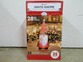 Holiday Collection Pre-Lit Santa Gnome Christmas Indoor Outdoor Decoration 28"