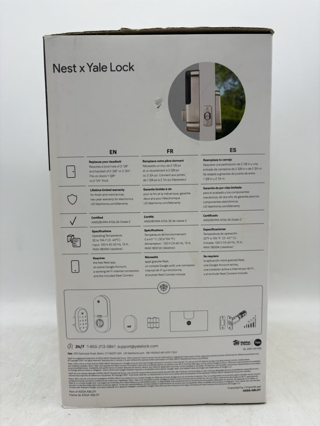 Nickle Nest x Yale Lock with Google Nest Connect RB-YRD540-WV-619