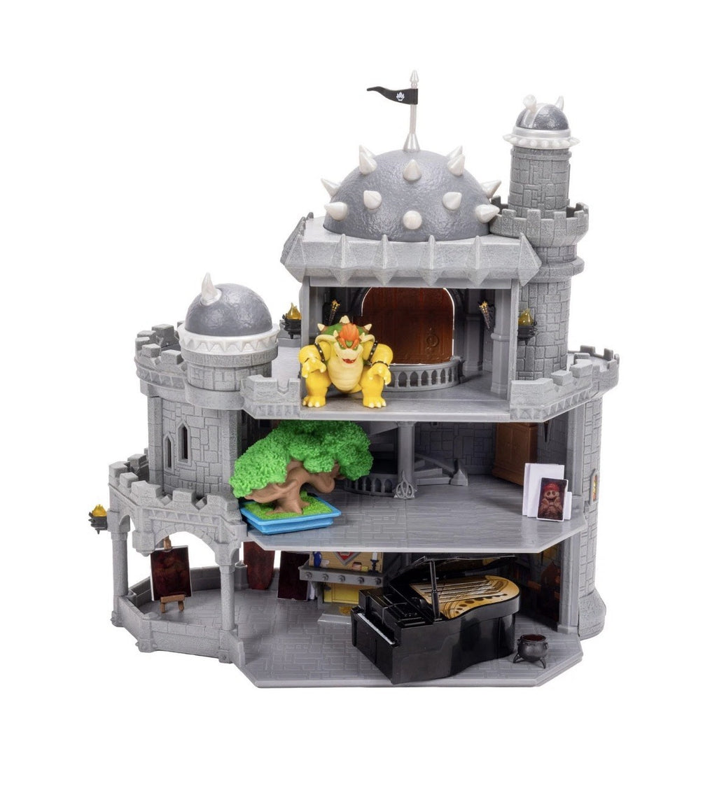 NEW Super Mario Bros Movie Deluxe Bowser Castle Playset Nintendo Jakks Rare