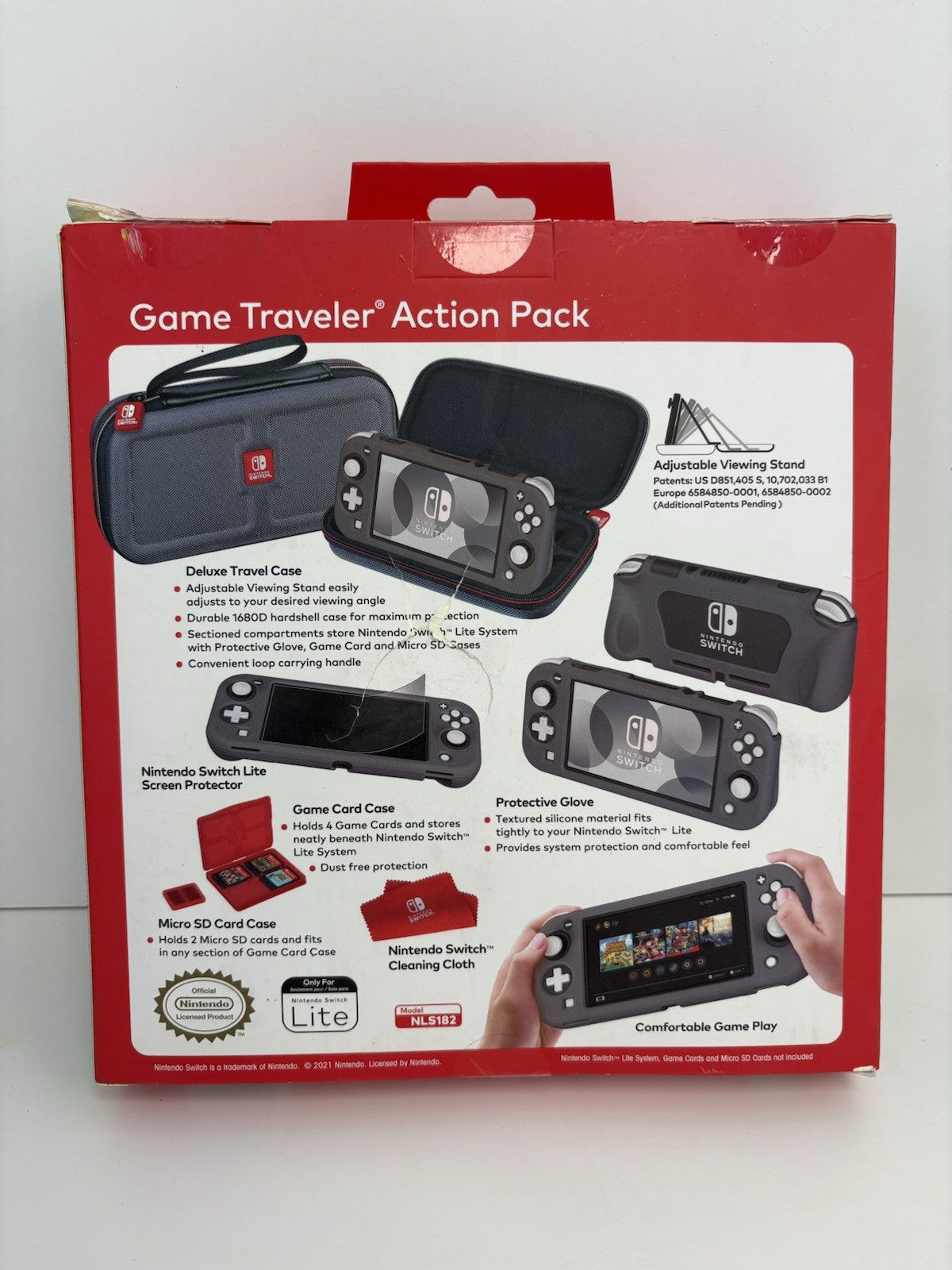 NEW Nintendo Switch LITE Game Traveler Action Pack Case Screen Protector