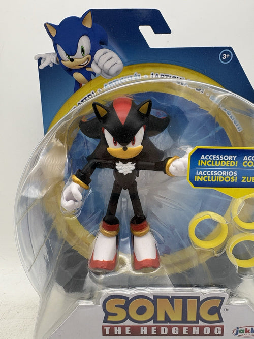 2023 JAKKS Pacific Sonic The Hedgehog Action Figure: SHADOW (w/ 3 Rings)