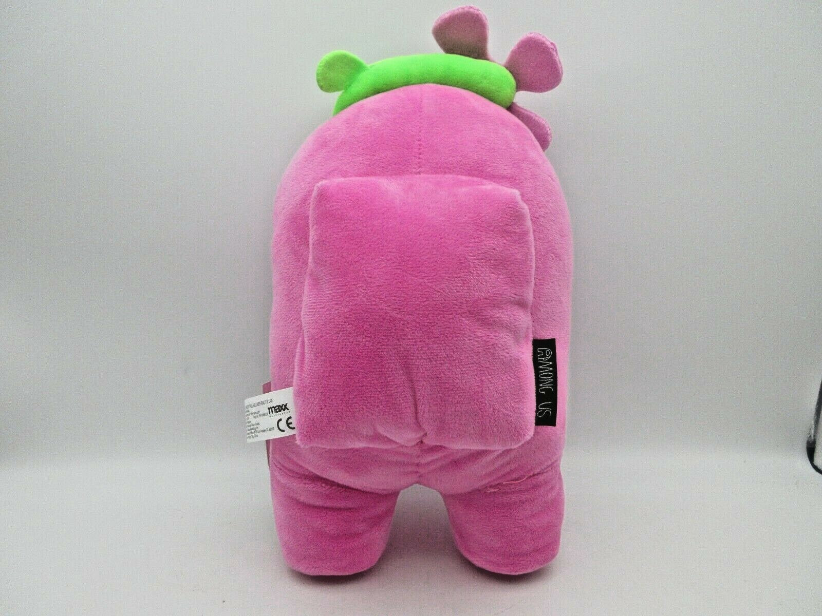 Toikido Among Us Plush Pink with Flower 12" NWT
