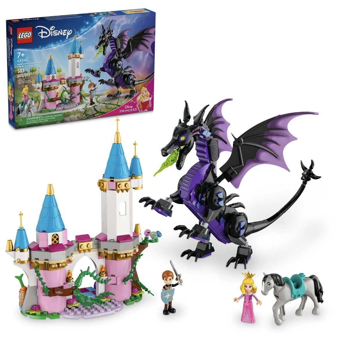 LEGO Disney Princess Maleficent's Dragon Form and Aurora's Castle 43240
