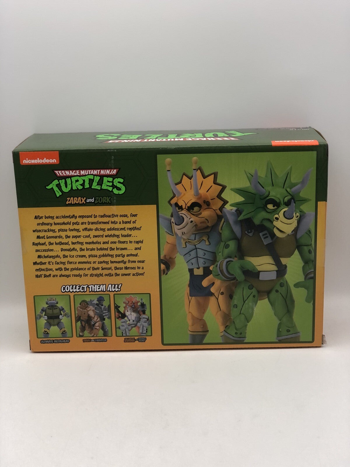 NECA Teenage Mutant Ninja Turtles TMNT ZARAX and ZORK Triceraton Target Figures