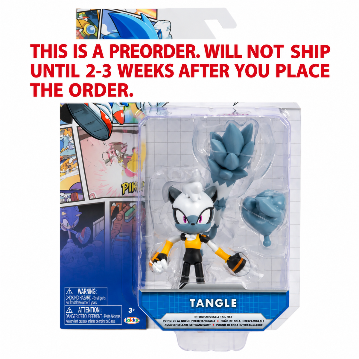 PREORDER Jakks 4 Inch Tangle The Lemur with Interchangeable Tail Fist and 17Pts