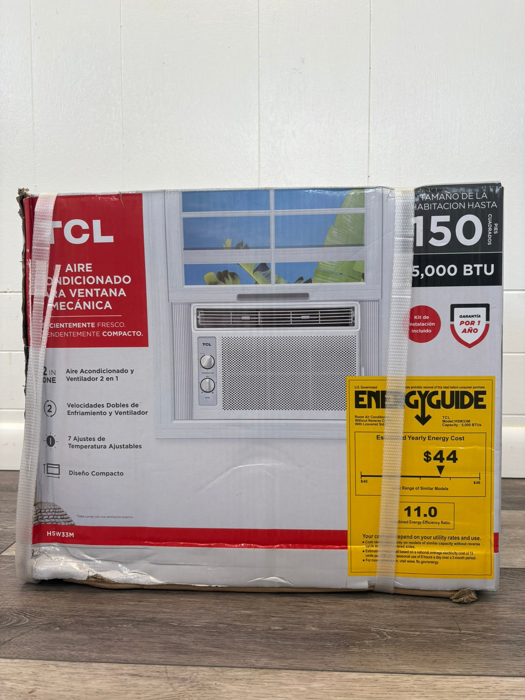 TCL 5000 BTU Window Air Conditioner 150sf.ft 2 Speed