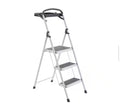 Gorilla Ladders 3-Step Steel Lightweight Step Stool with Project Tray, 225 lbs