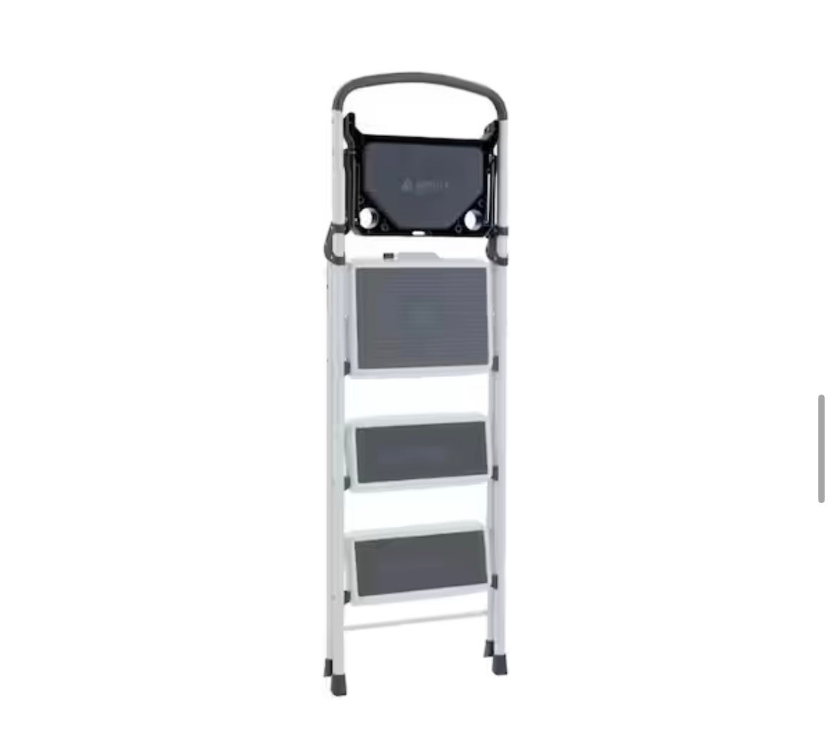 Gorilla Ladders 3-Step Steel Lightweight Step Stool with Project Tray, 225 lbs