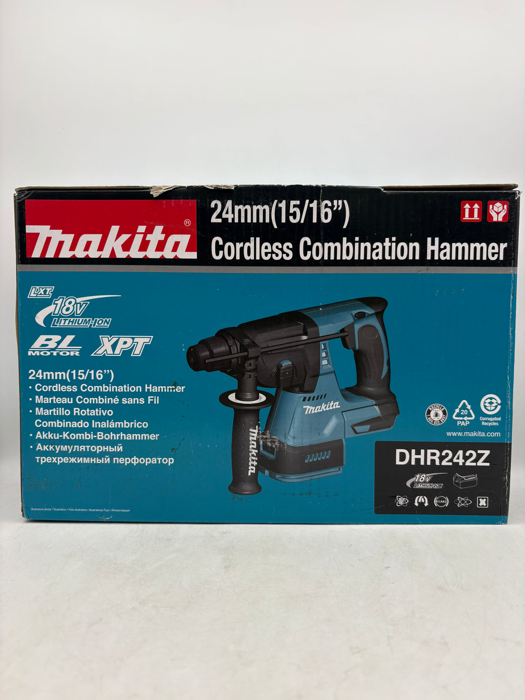 Makita DHR242Z 18V LXT Brushless SDS-Plus Rotary Hammer Drill Tool Only