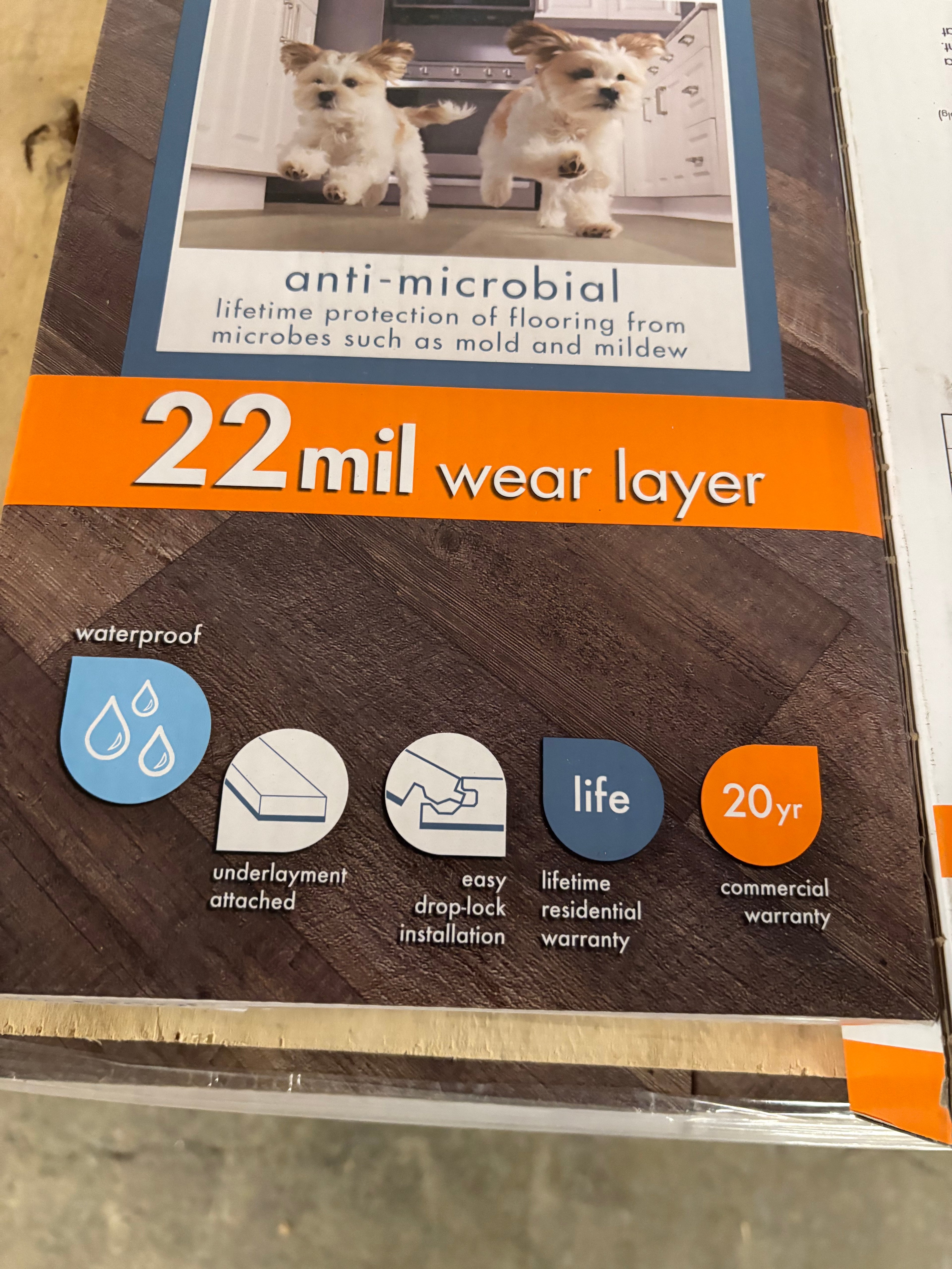 Lifeproof Bradbury Hill Wood 22 MIL x 7.1 in. W x 48 in. L Click Lock Waterproof Luxury Vinyl Plank Flooring (18.7 sqft/case)
