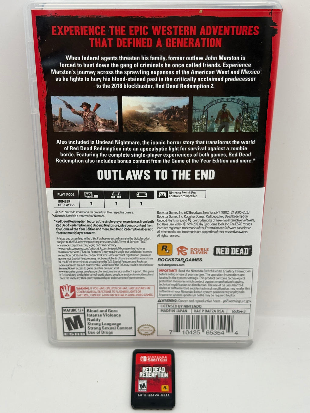 Nintendo Switch Red Dead Redemption Game