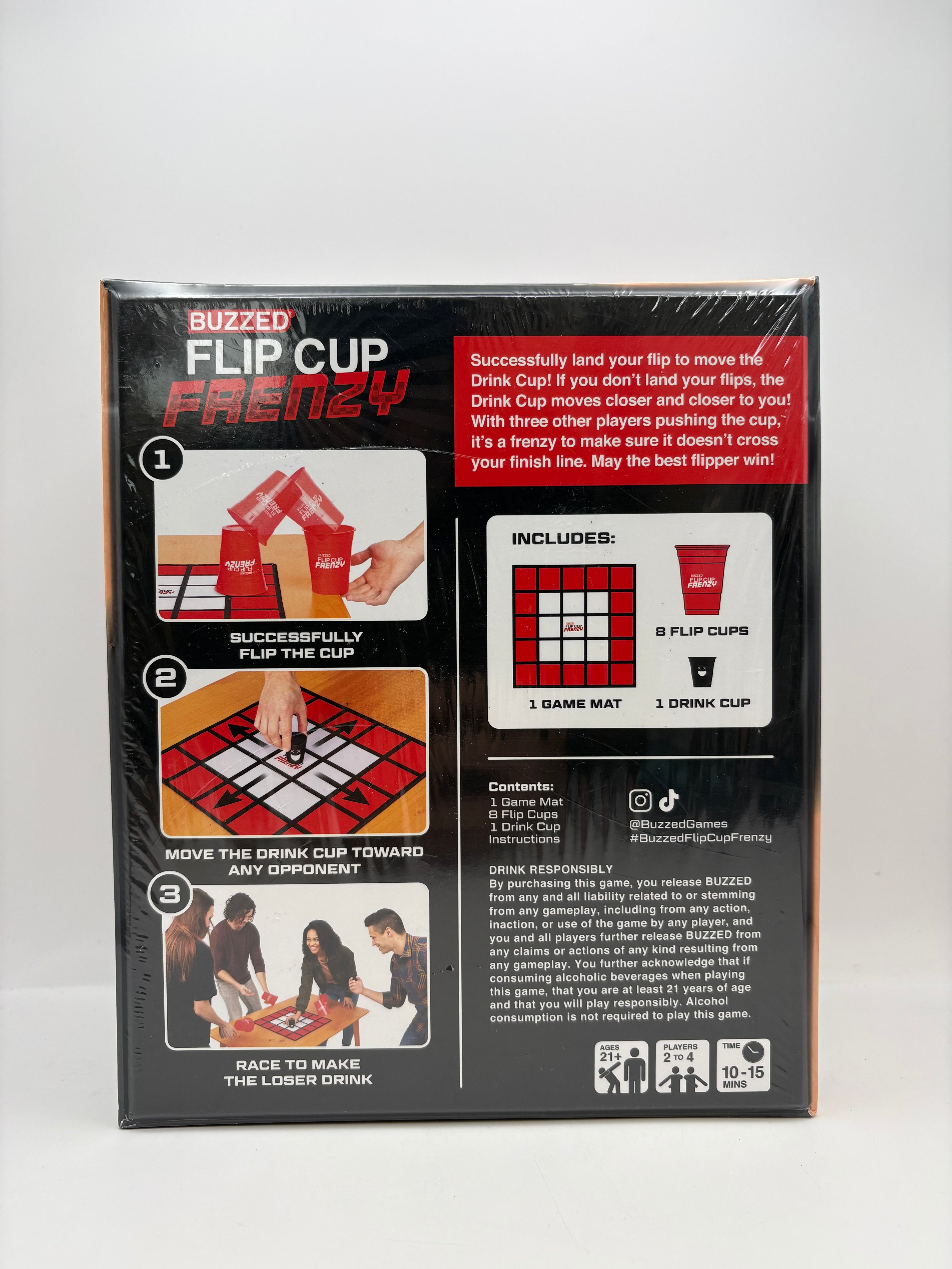 What Do You Meme? Buzzed Flip Cup Frenzy Drinking Board Game Ages 21+