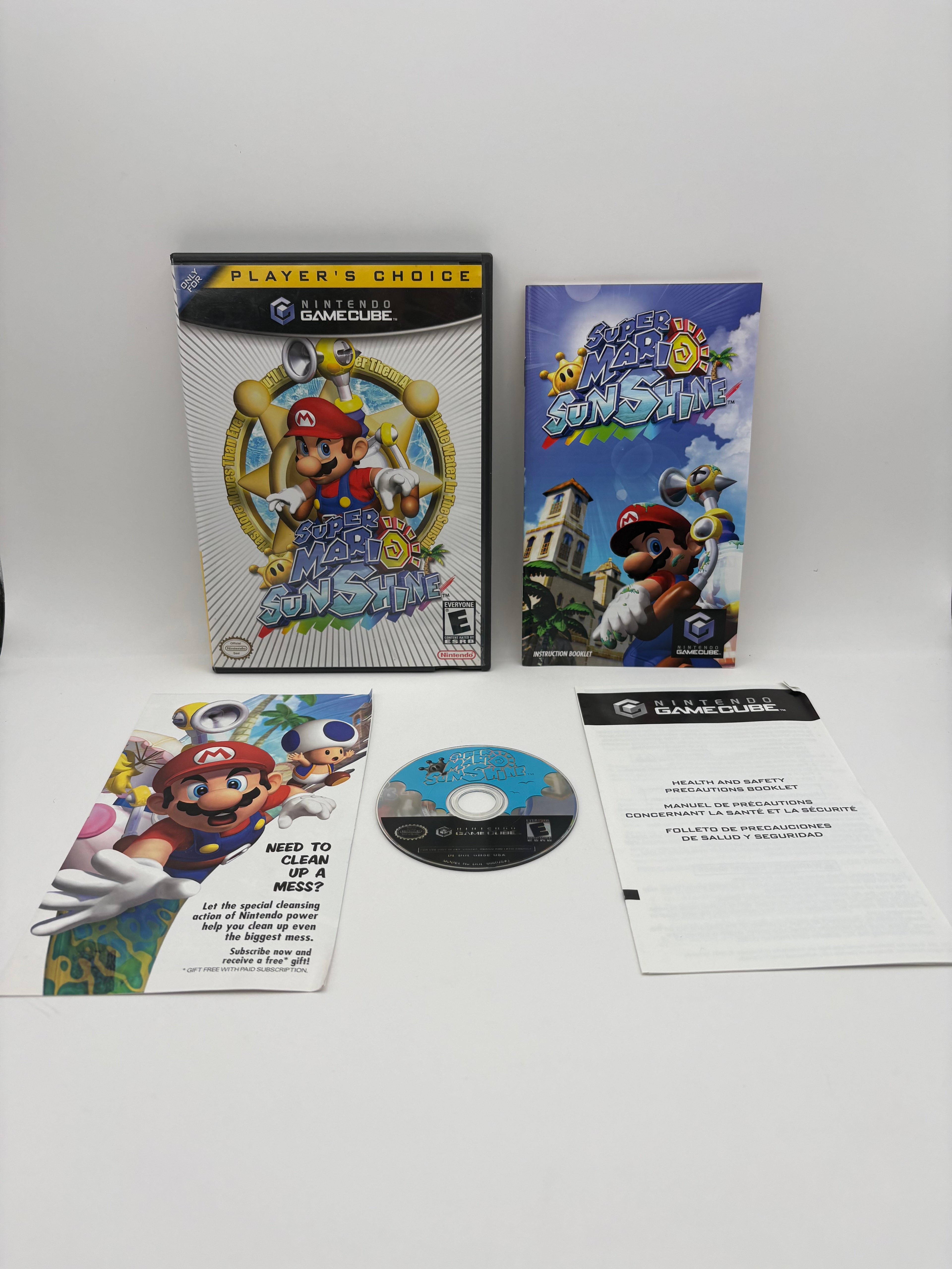 Super Mario Sunshine Nintendo GameCube Authentic Complete CIB