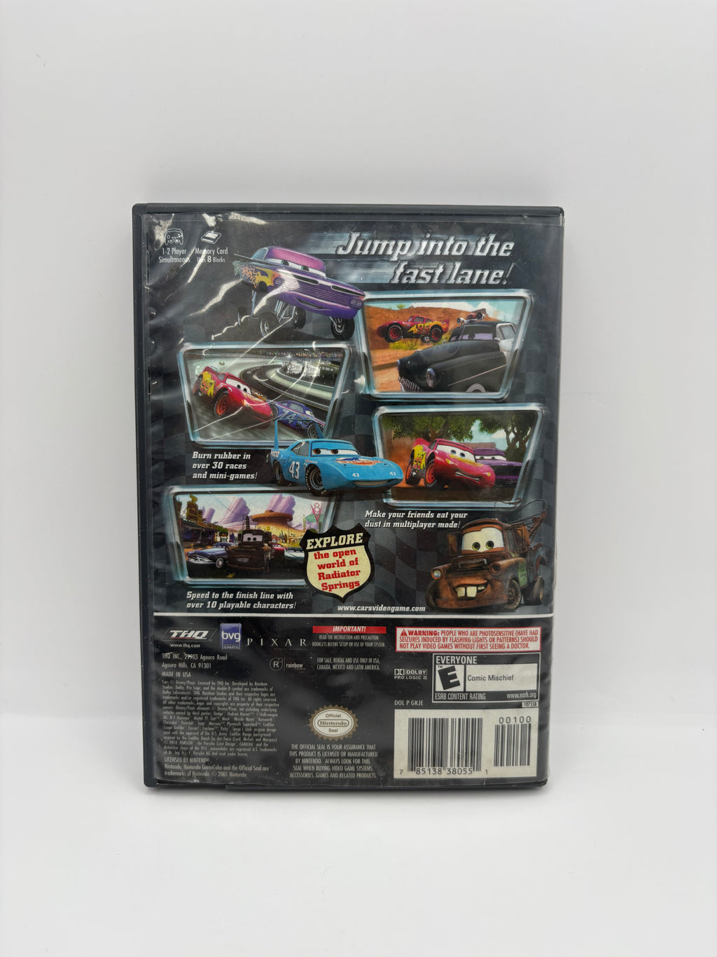 Cars Nintendo Gamecube Complete CIB With Manual
