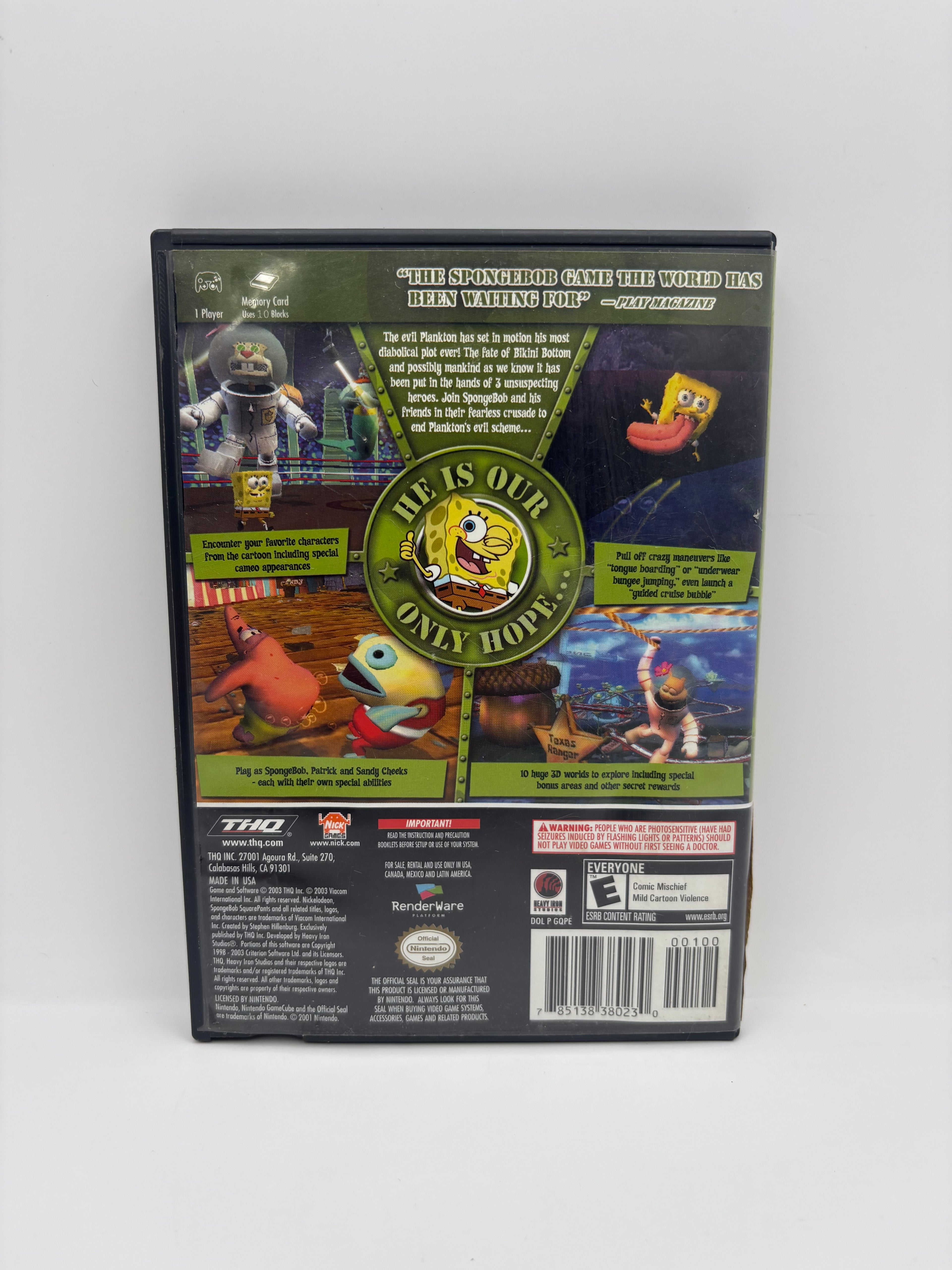 SpongeBob SquarePants: the Battle for Bikini Nintendo GameCube