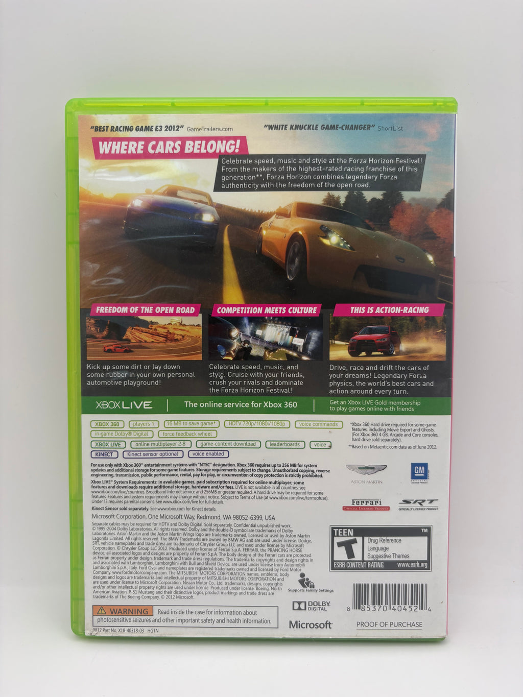 Forza Horizon Xbox 360