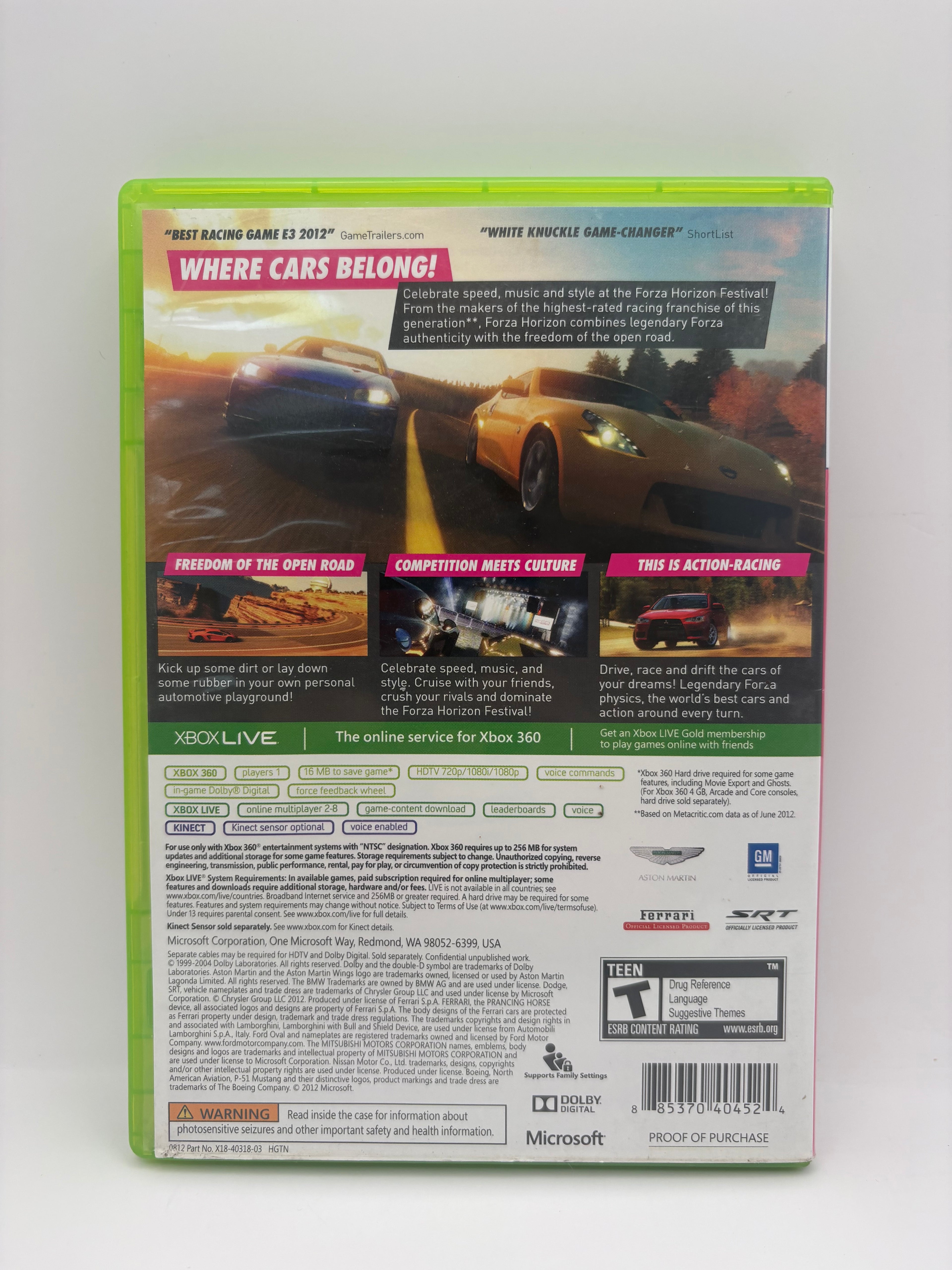 Forza Horizon Xbox 360