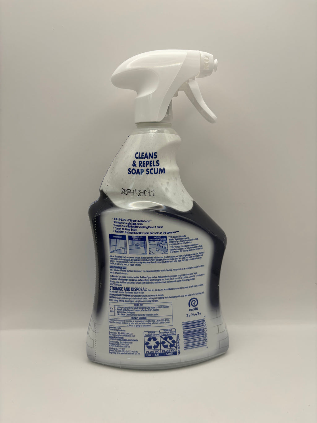 LYSOL 32 oz Spray Bottle Liquid Bathroom Foamer Atlantic Fresh