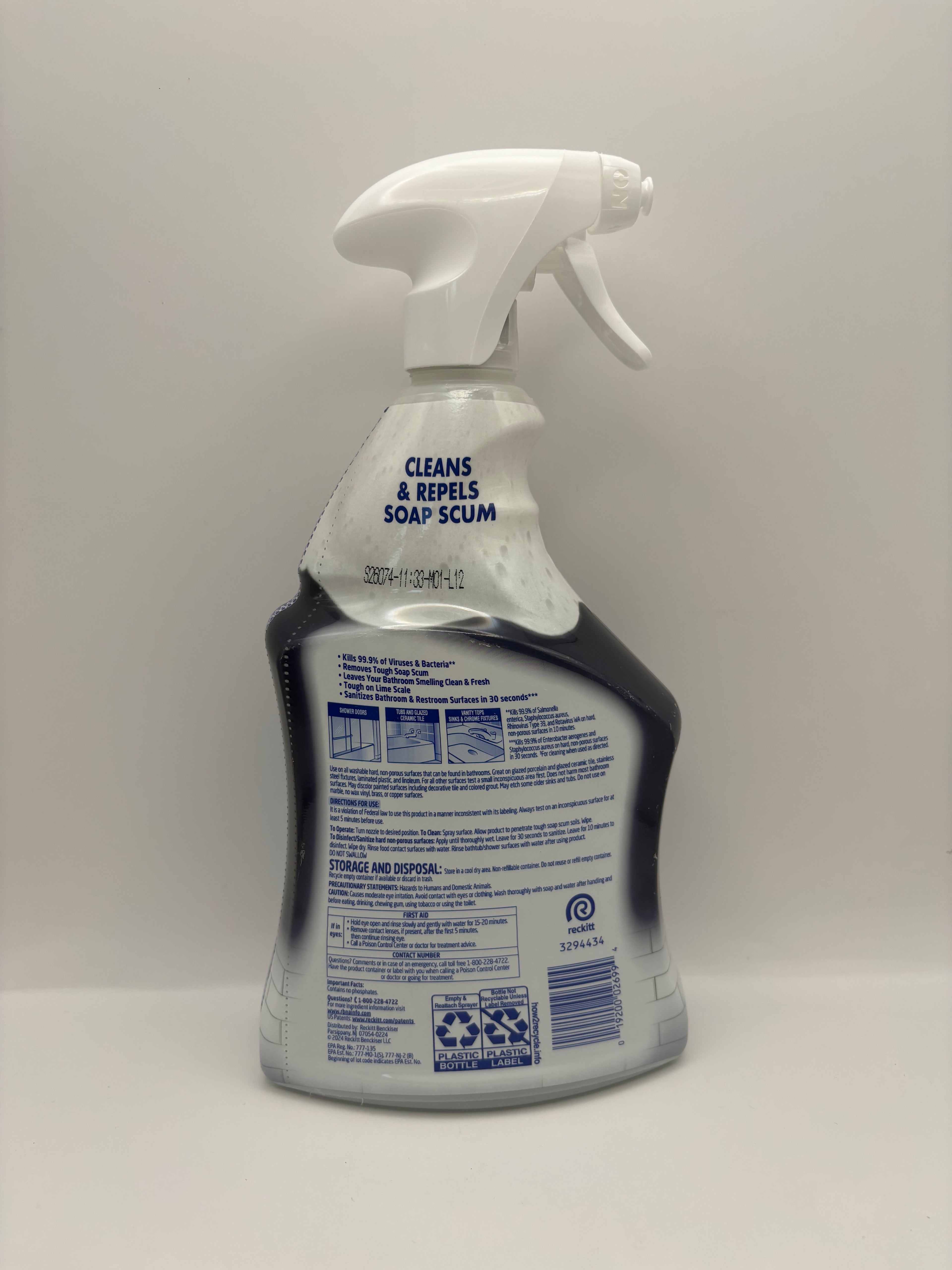 LYSOL 32 oz Spray Bottle Liquid Bathroom Foamer Atlantic Fresh