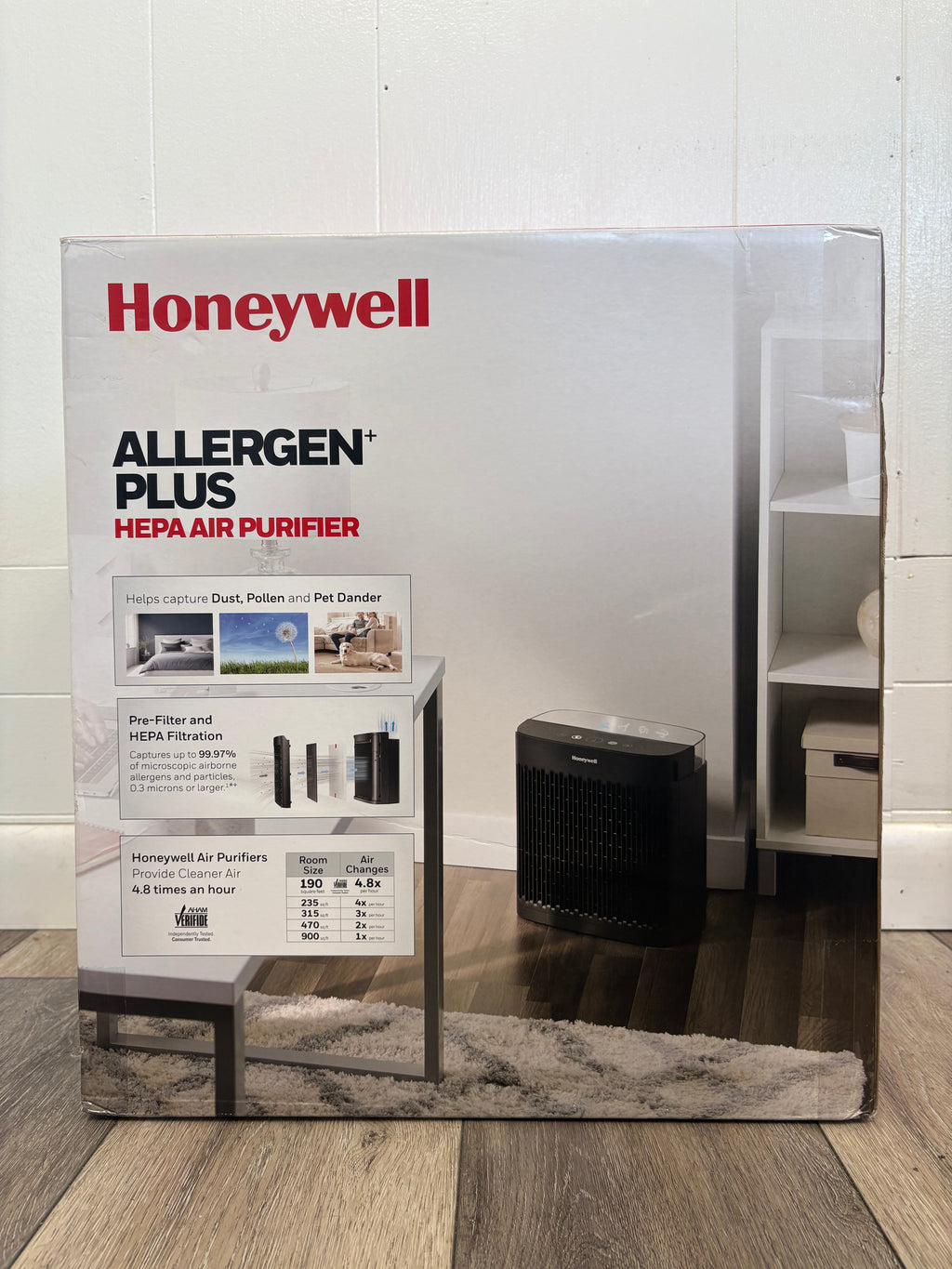 Honeywell 900sqft Hepa Air Purifier Black, Pollen, Smoke Dust Reducer