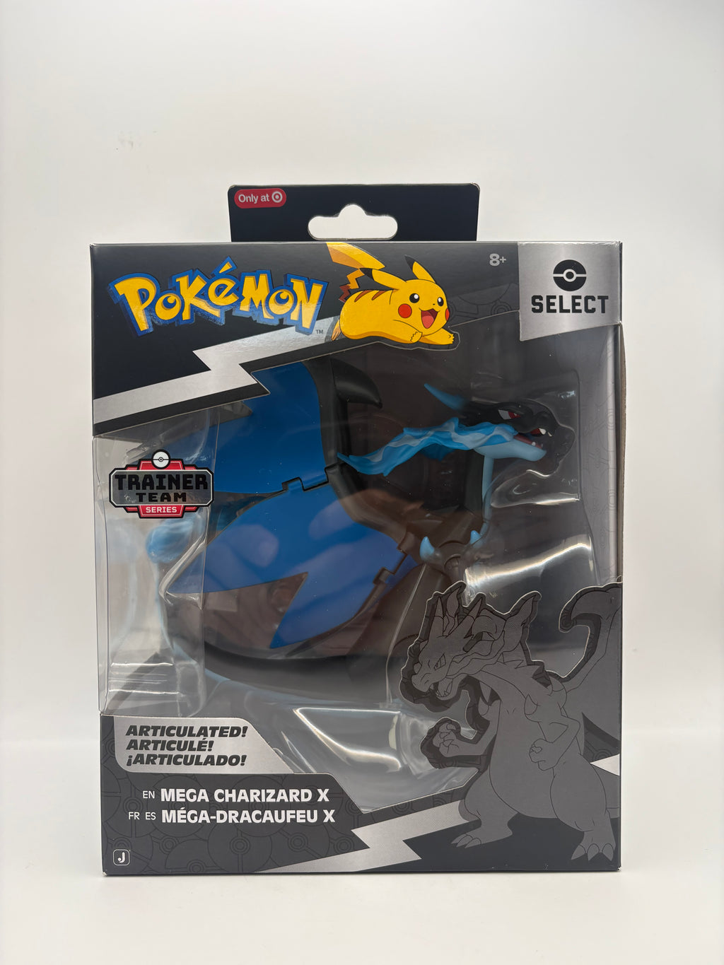 Pokemon Select Mega Charizard X 6" Figure Trainer Team Series