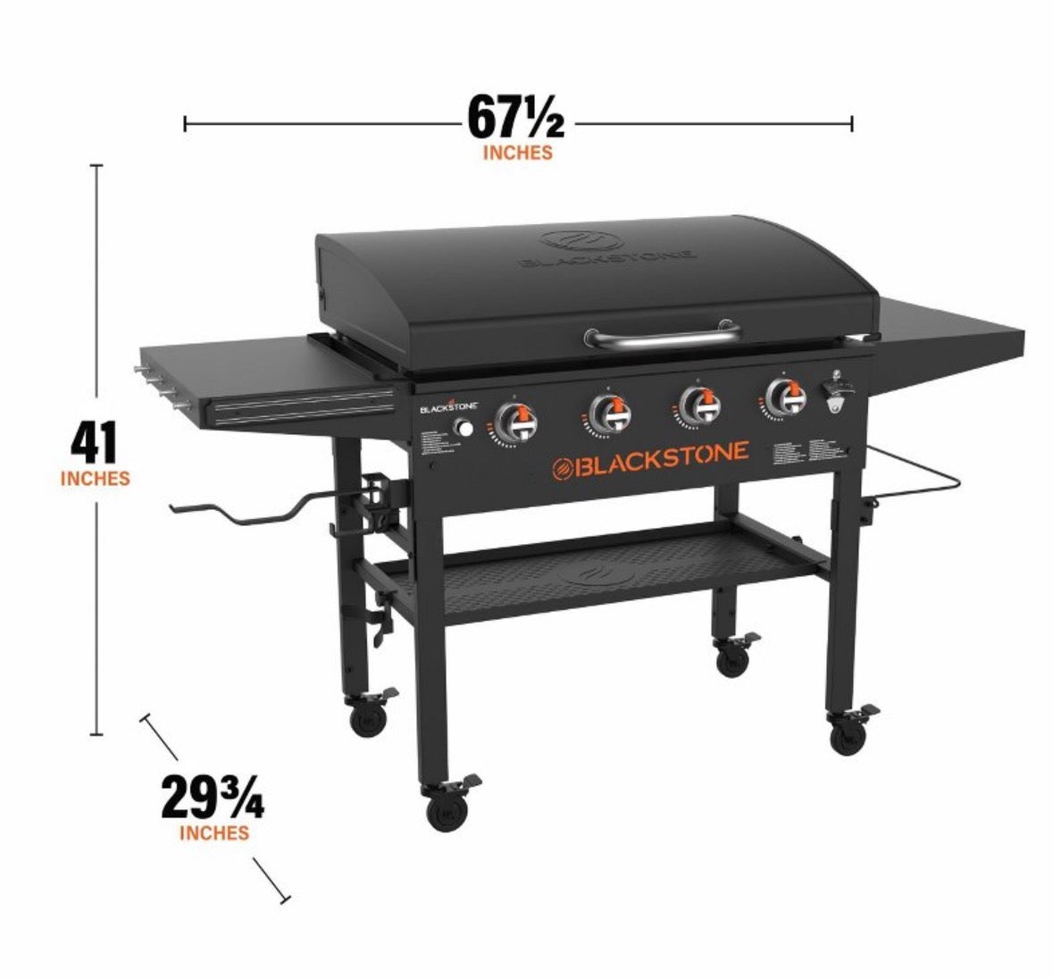 Blackstone 4-Burner Original Omnivore Griddle Grill Black
