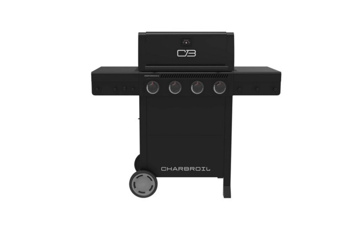 Charbroil 4 Burner 25000 BTU Gas Grill Black/Silver