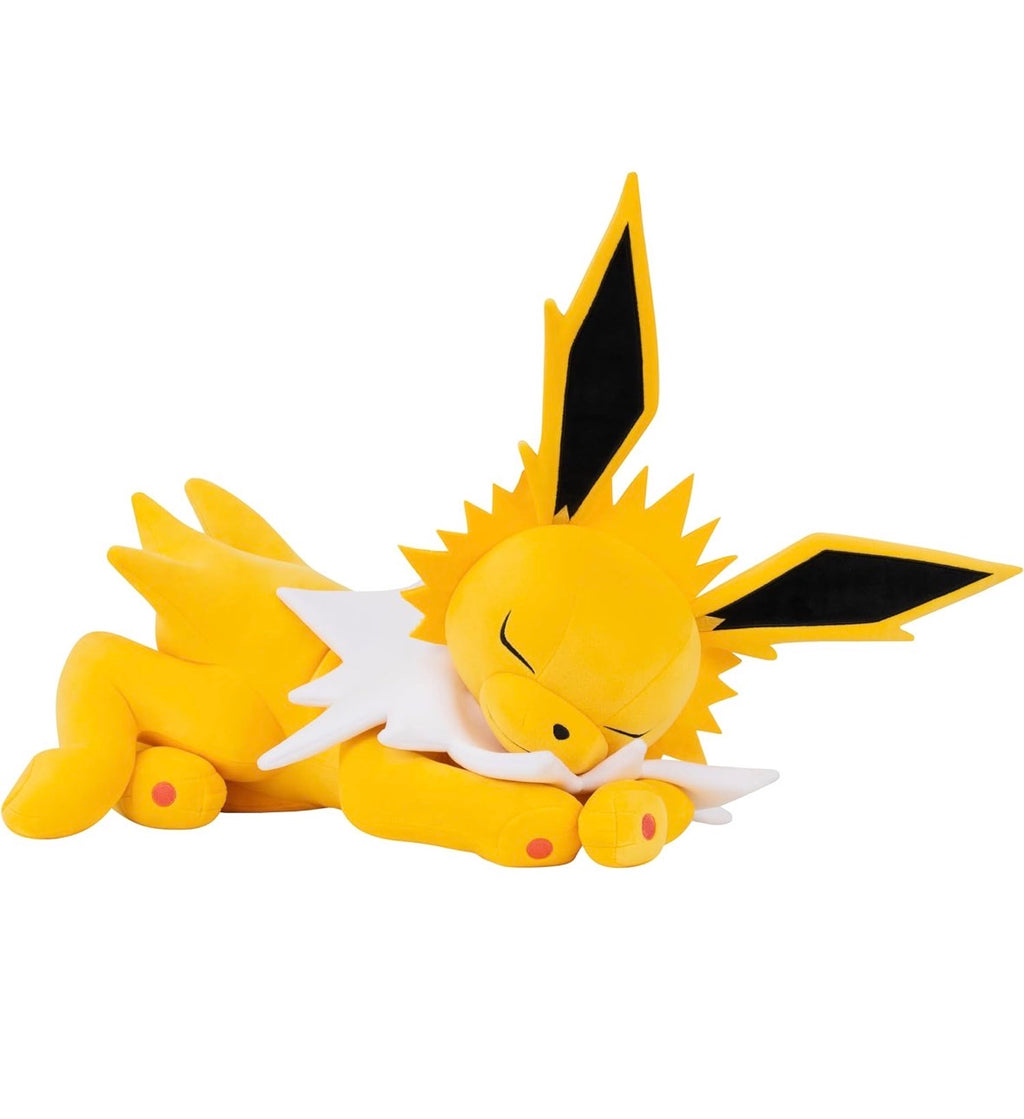 Pokemon Jolteon Sleeping Plush - 18-Inch Premium Plush in Sleeping Pose