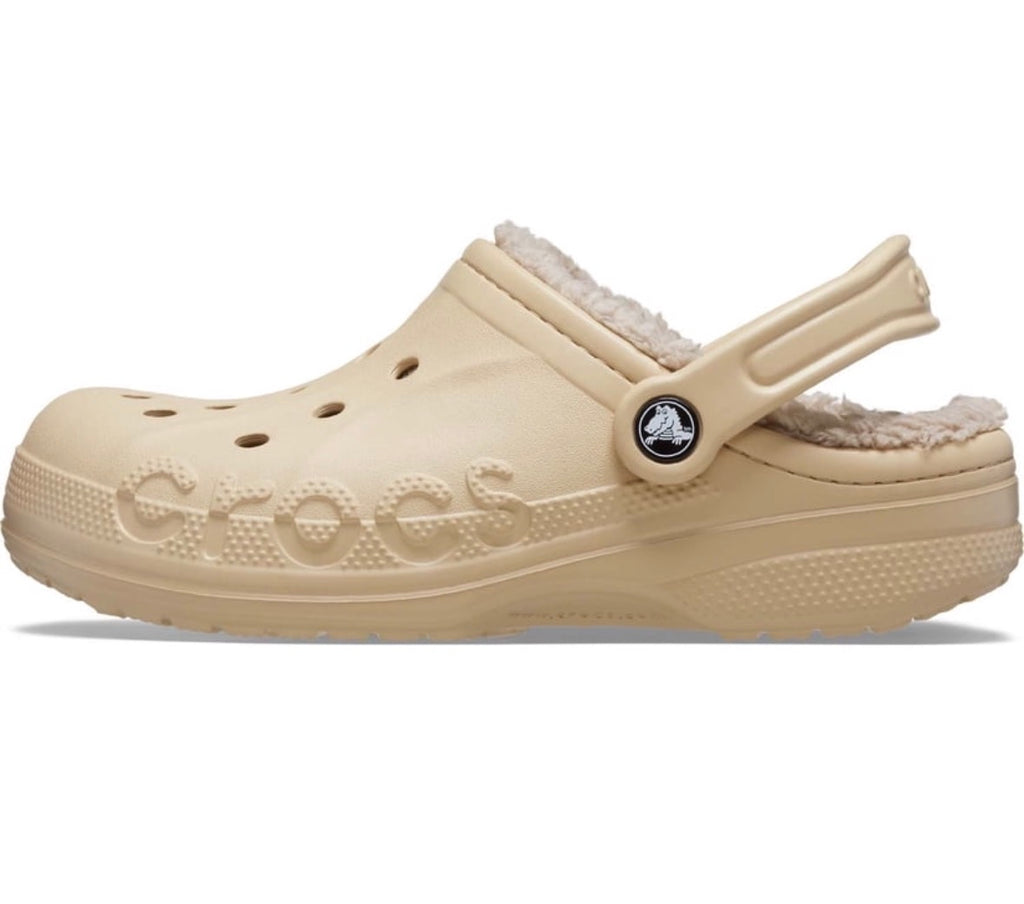 Crocs Men's and Women's Unisex Baya Lined Clogs Chai Men 5/Women 7