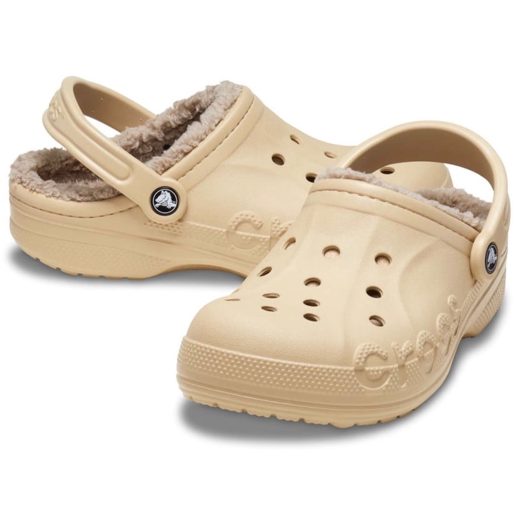 Crocs Men's and Women's Unisex Baya Lined Clogs Chai Men 5/Women 7