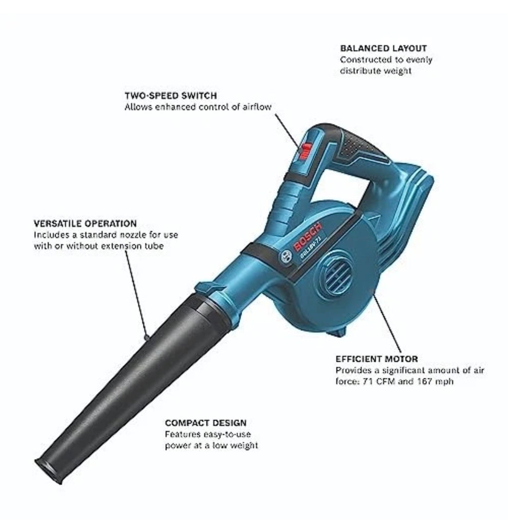 Bosch GBL18V-71N 18V Cordless Compact Blower Bare Tool