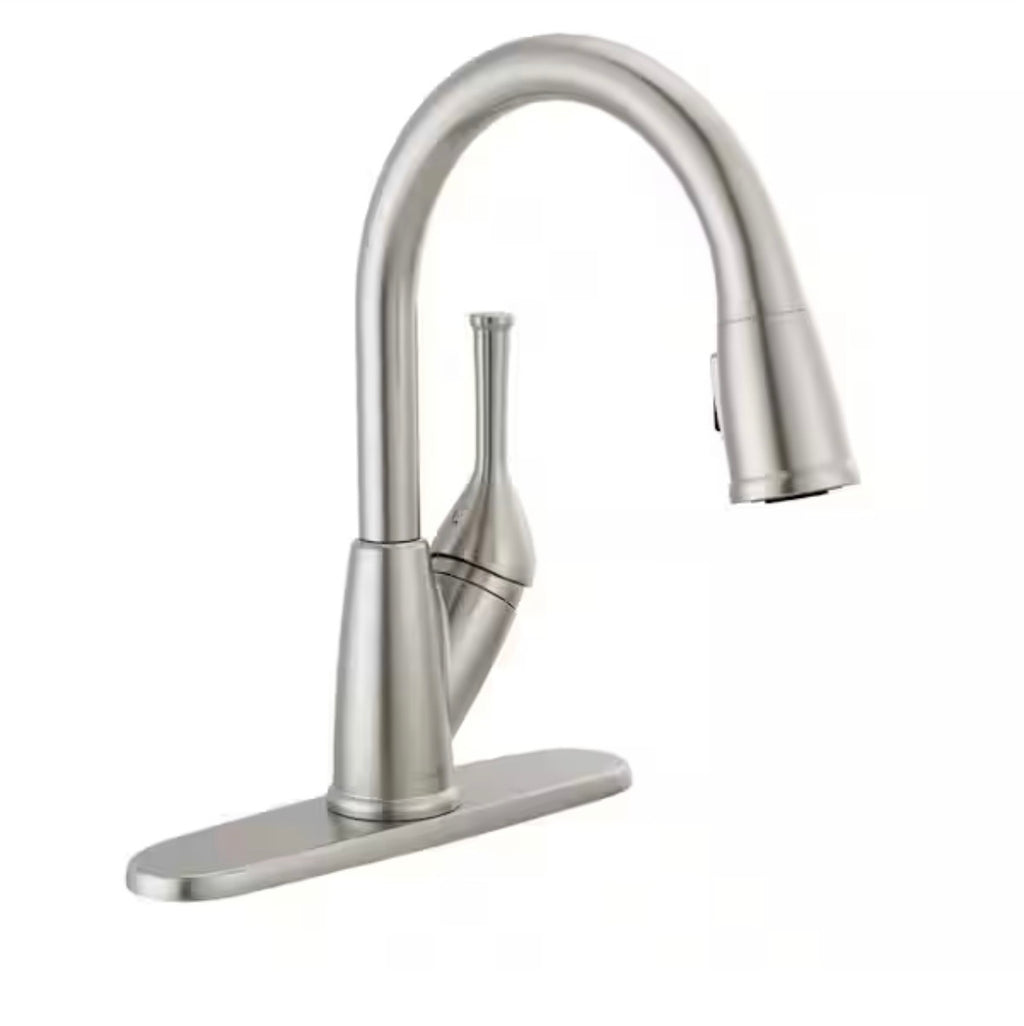 Delta Classic 1-Handle Pull-Down Kitchen Faucet Stainless Steel 19810-SS DST