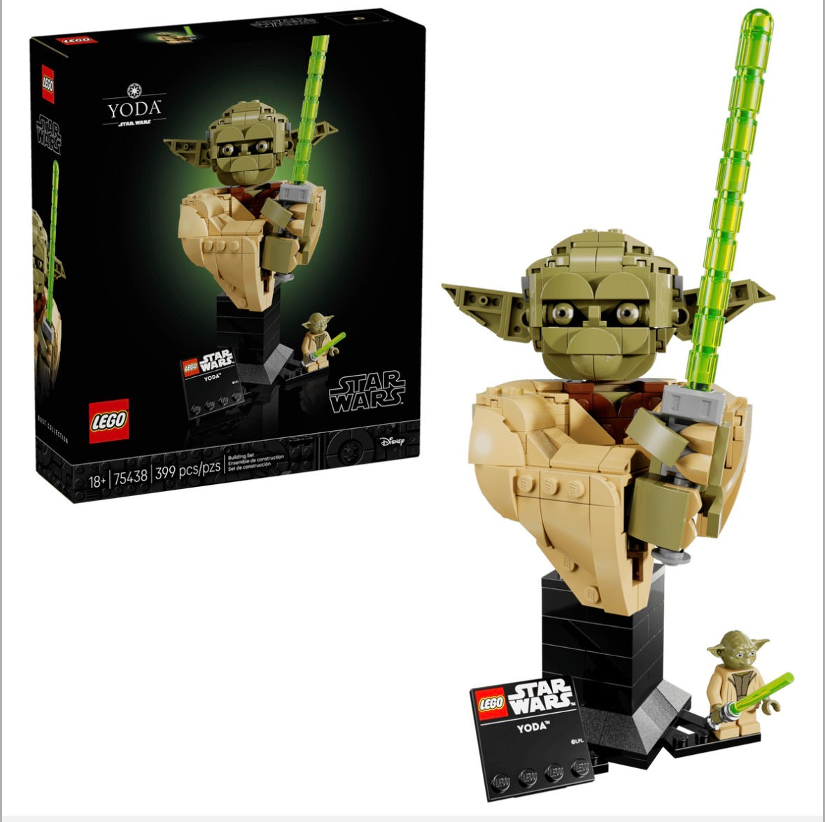 LEGO 75438 Star Wars: Attack of the Clones Yoda Bust with Lightsaber