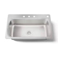 Kohler Verse 33 in. Drop-in Single Bowl 18 Gauge Stainless Kitchen Sink with 4 Holes