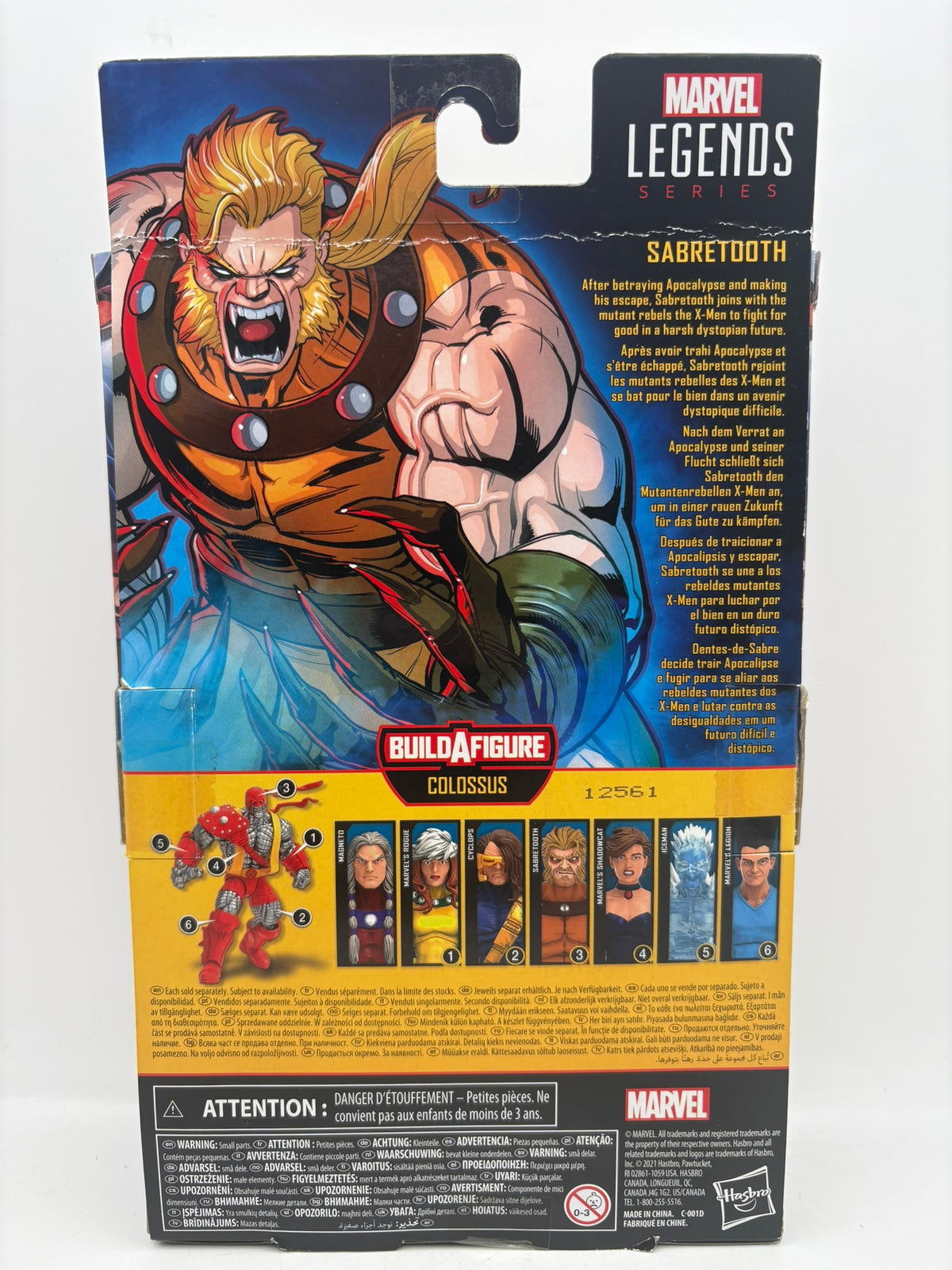 Marvel Legends Age of Apocalypse X-Men Sabretooth 6" Figure Hasbro No BAF