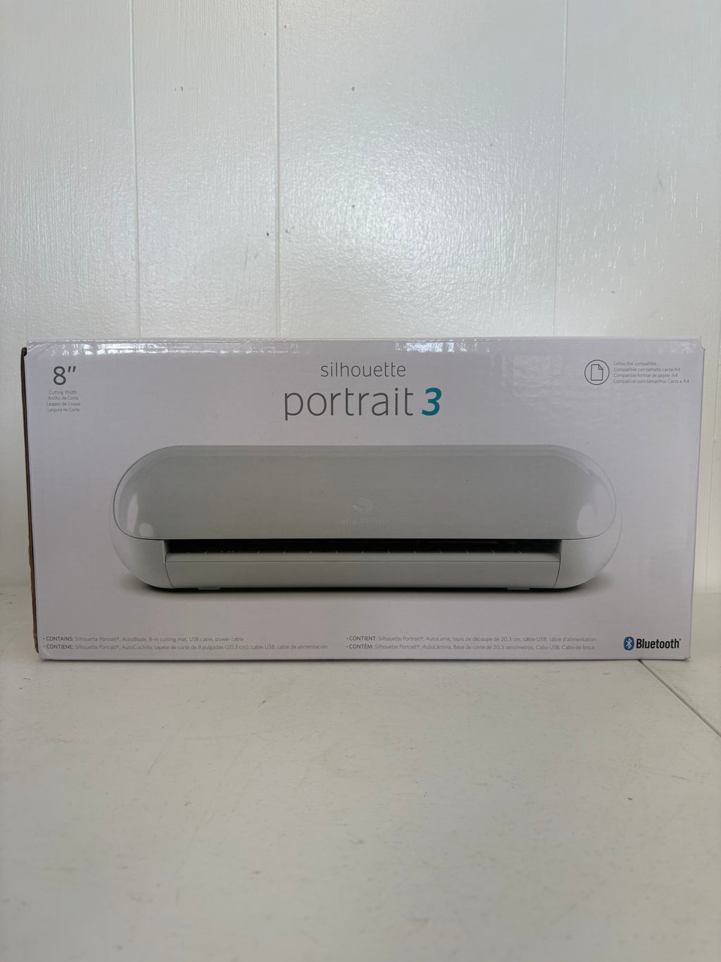 Silhouette Portrait 3 Die Cutting Machine Bluetooth Craft Cutter Open Box