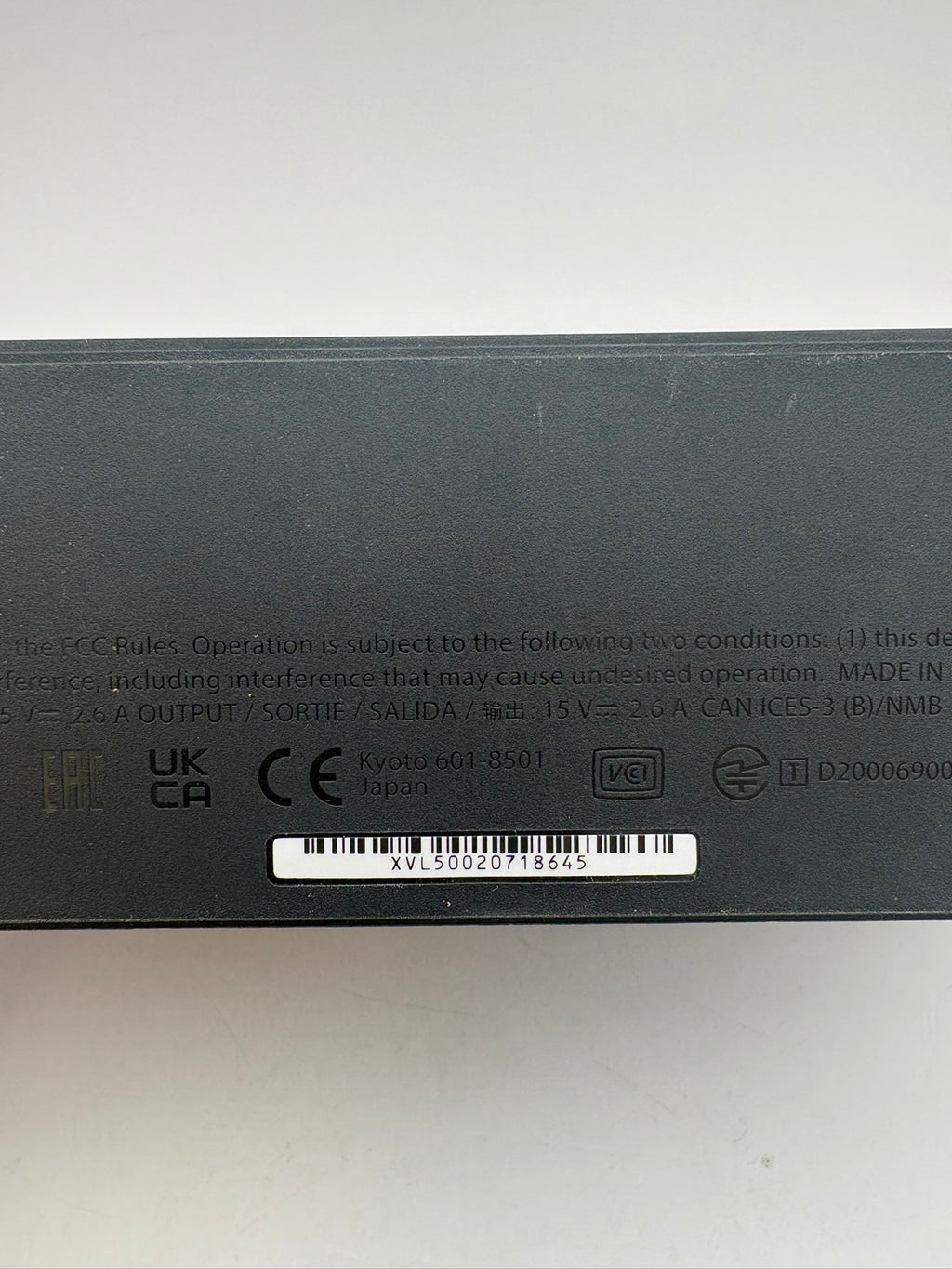 Nintendo Switch HAC-007 Black Dock Charger Station + HDMI Tested