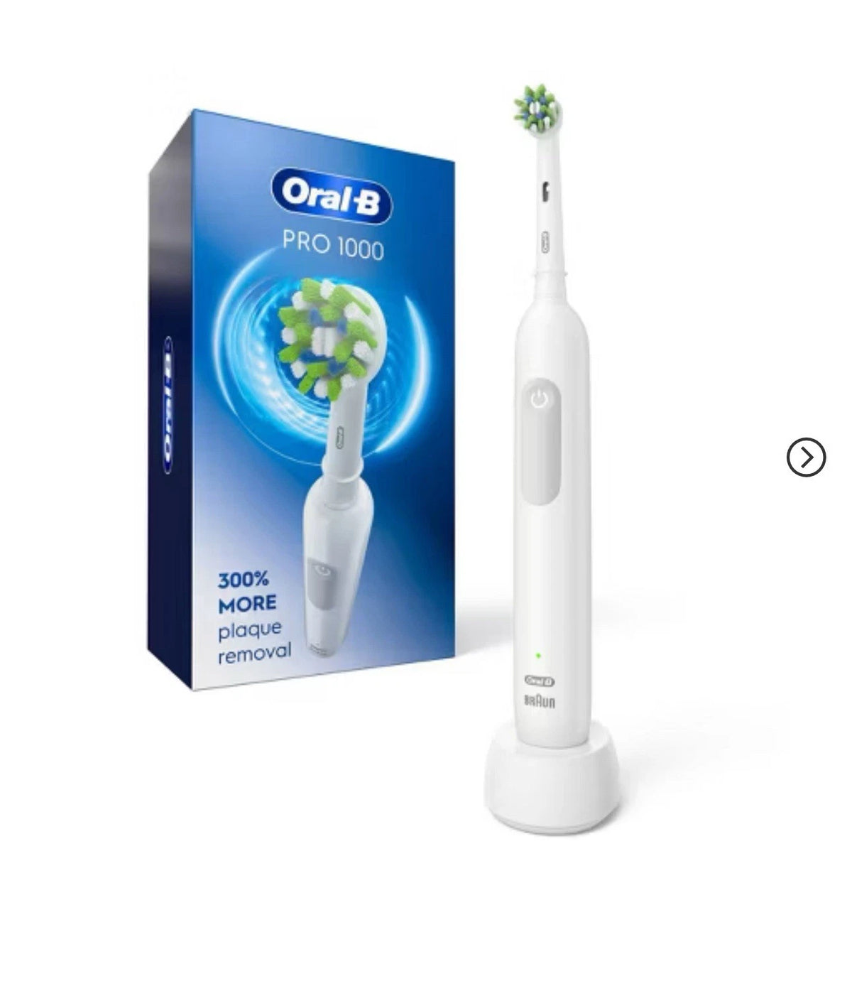 Oral-B Pro 1000 3D CrossAction Rechargeable Electric Toothbrush