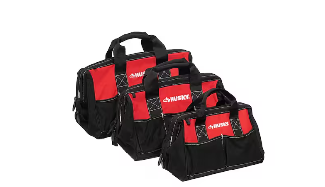 Husky 18 in., 15 in. and 12 in. Tool Bag Combo