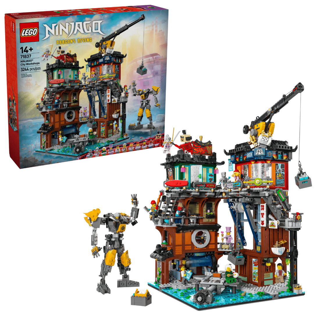 Lego Dragons Rising Ninjago City Workshops Building Toy 71837